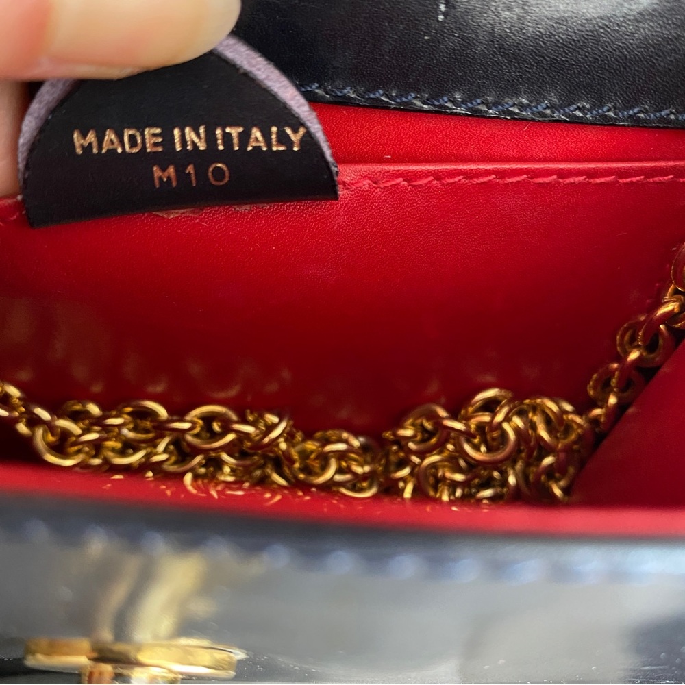 Céline Navy leather door knocker detail mini bag - Picture 15 of 16